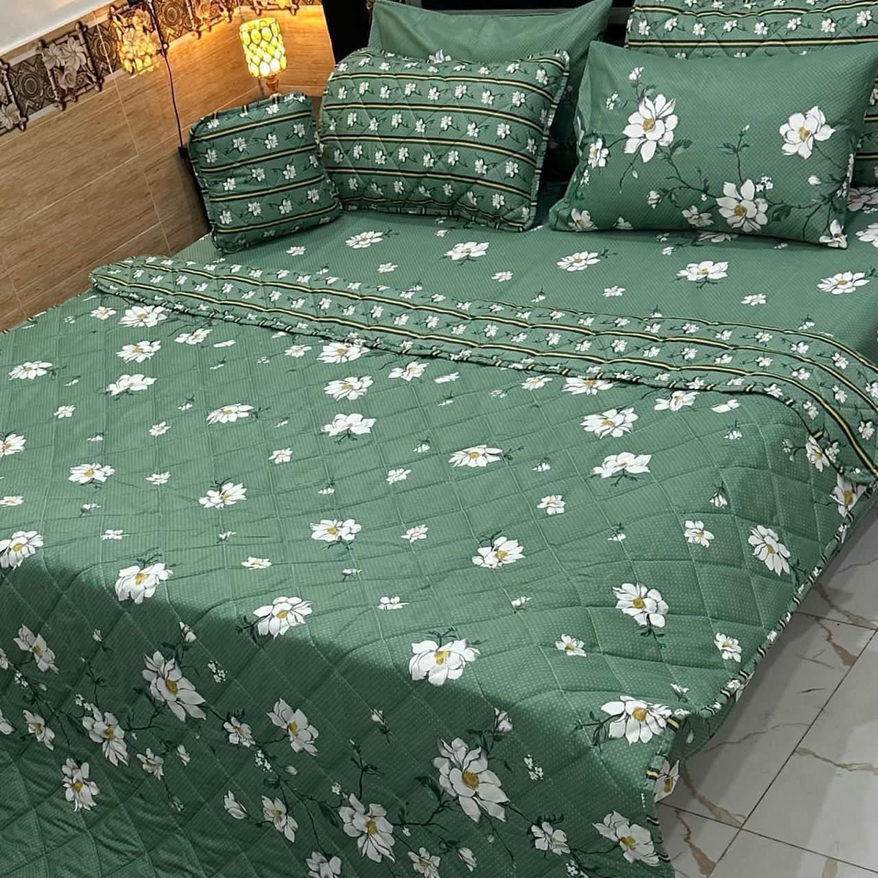 7PC Printed Comforter Set – Premium Cotton Mix