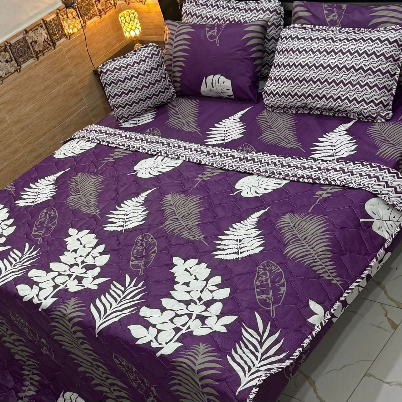 7PC Printed Comforter Set – Premium Cotton Mix
