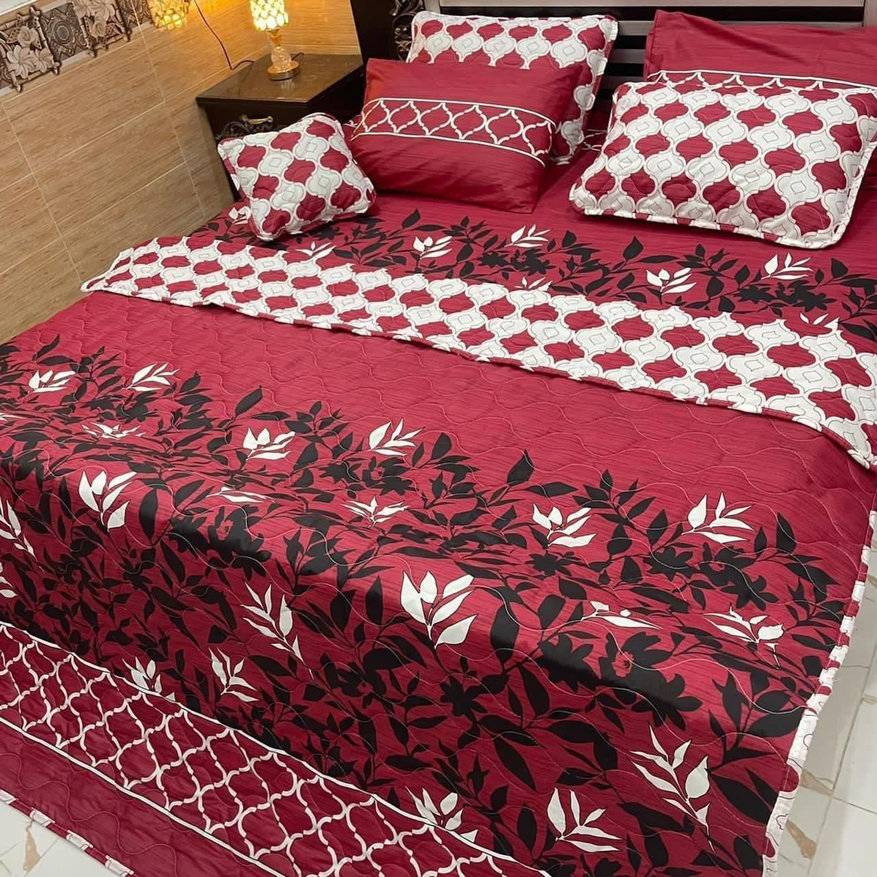 7PC Printed Comforter Set – Premium Cotton Mix