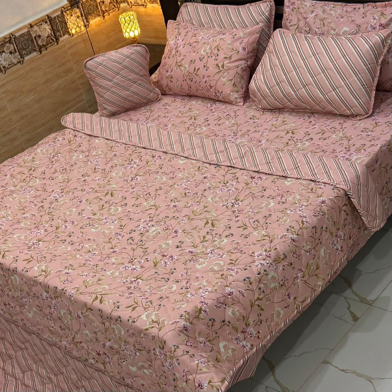 7PC Printed Comforter Set – Premium Cotton Mix
