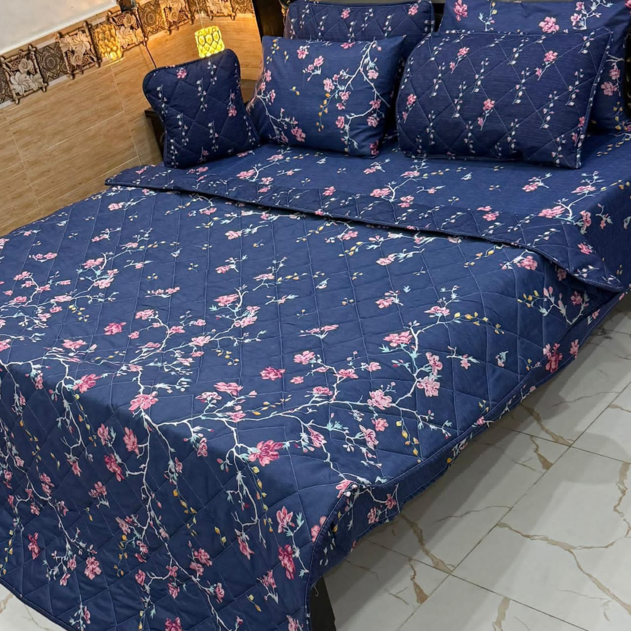 7PC Printed Comforter Set – Premium Cotton Mix