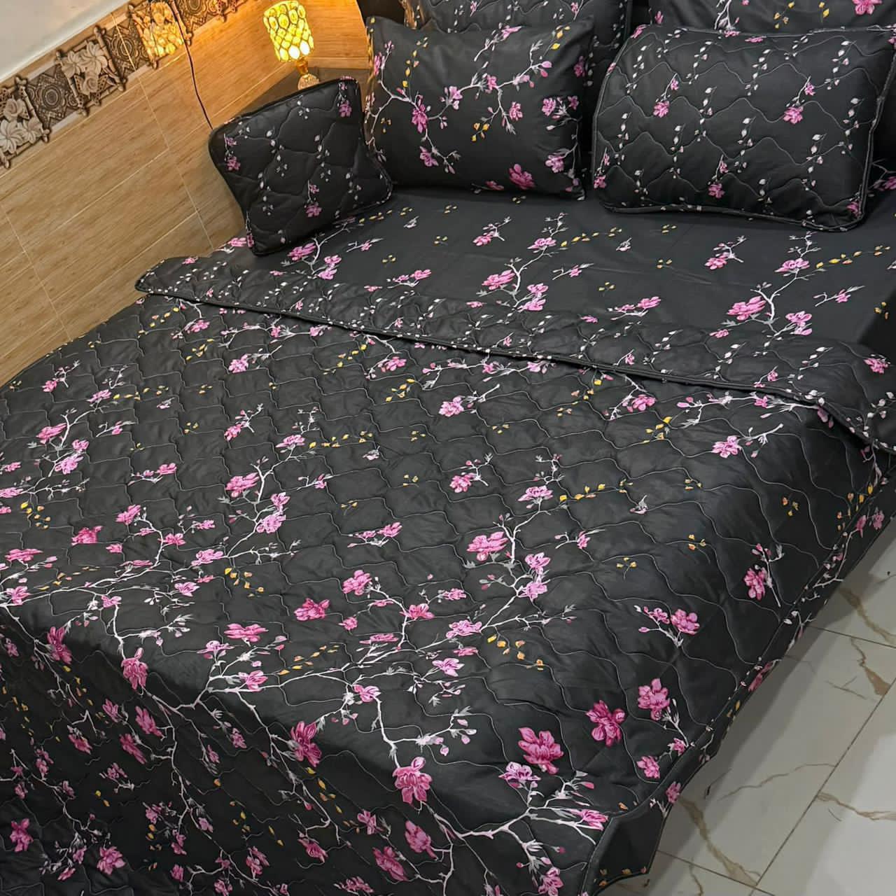 7PC Printed Comforter Set – Premium Cotton Mix