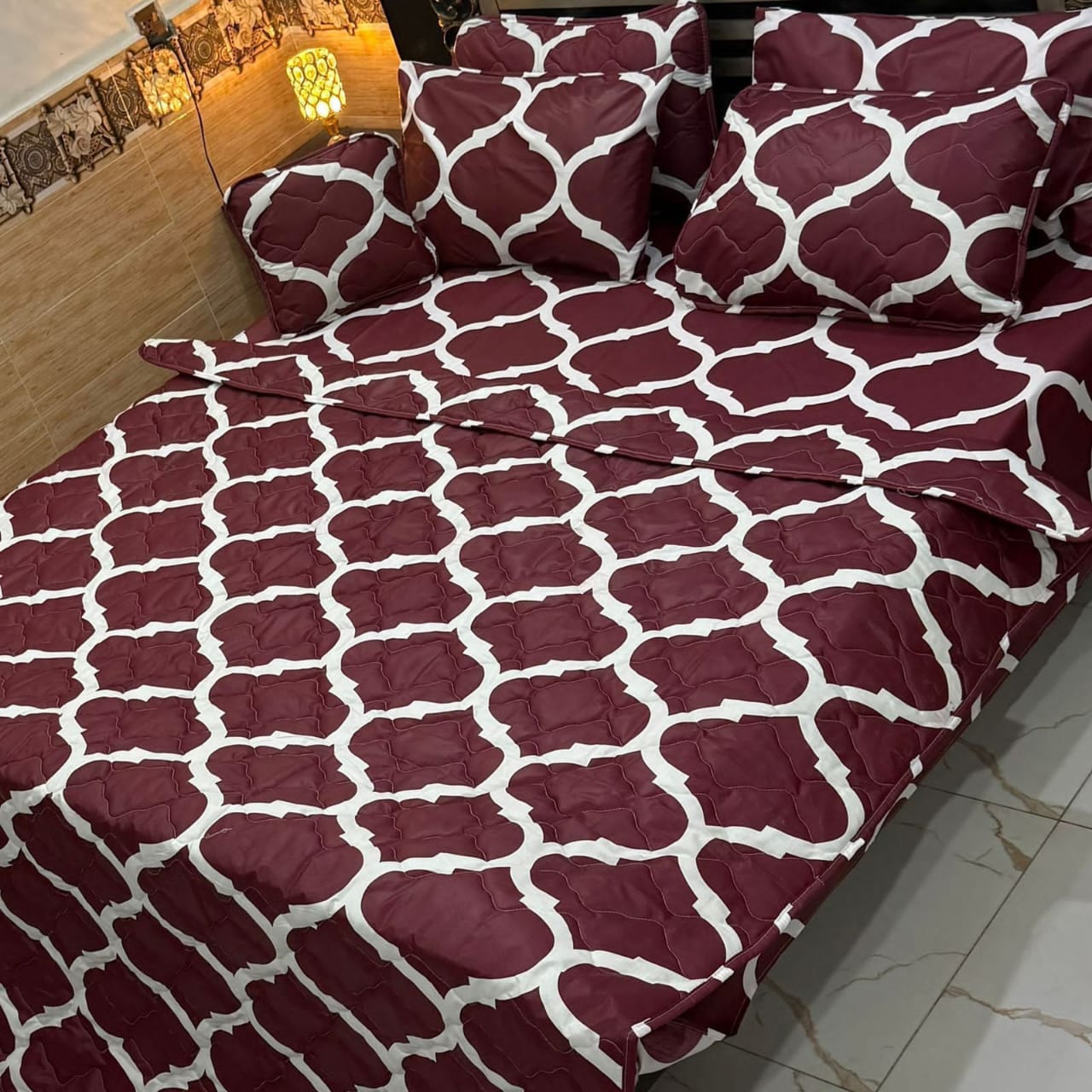 7PC Printed Comforter Set – Premium Cotton Mix
