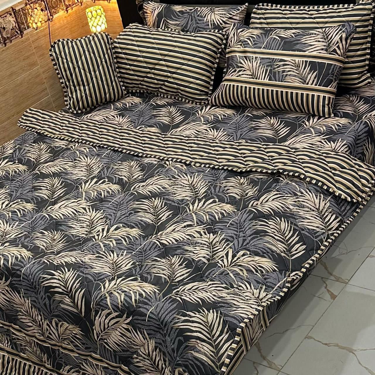 7PC Printed Comforter Set – Premium Cotton Mix