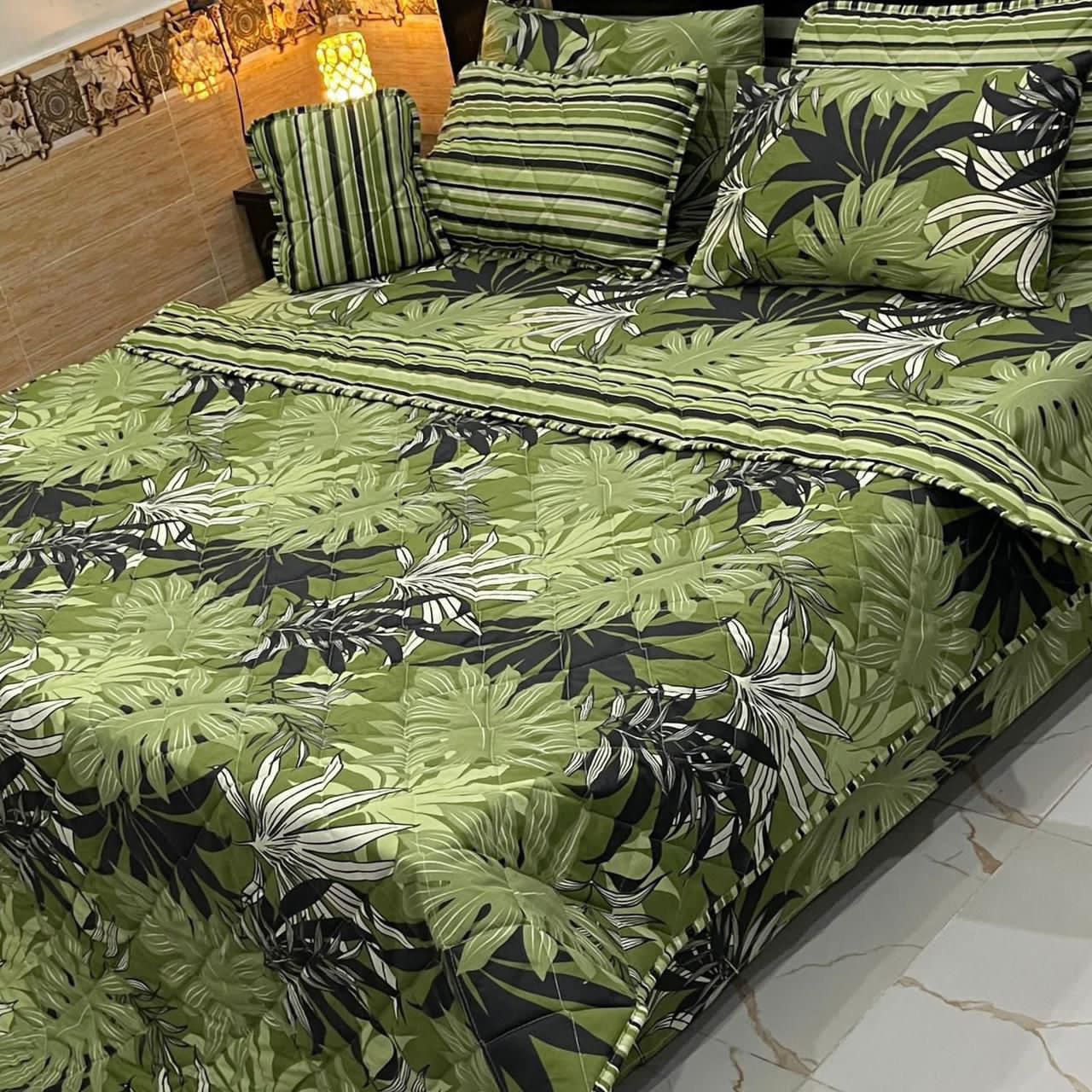 7PC Printed Comforter Set – Premium Cotton Mix