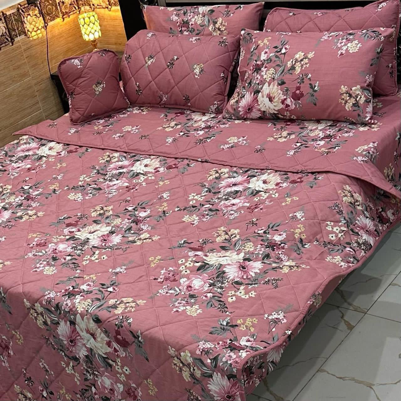 7PC Printed Comforter Set – Premium Cotton Mix