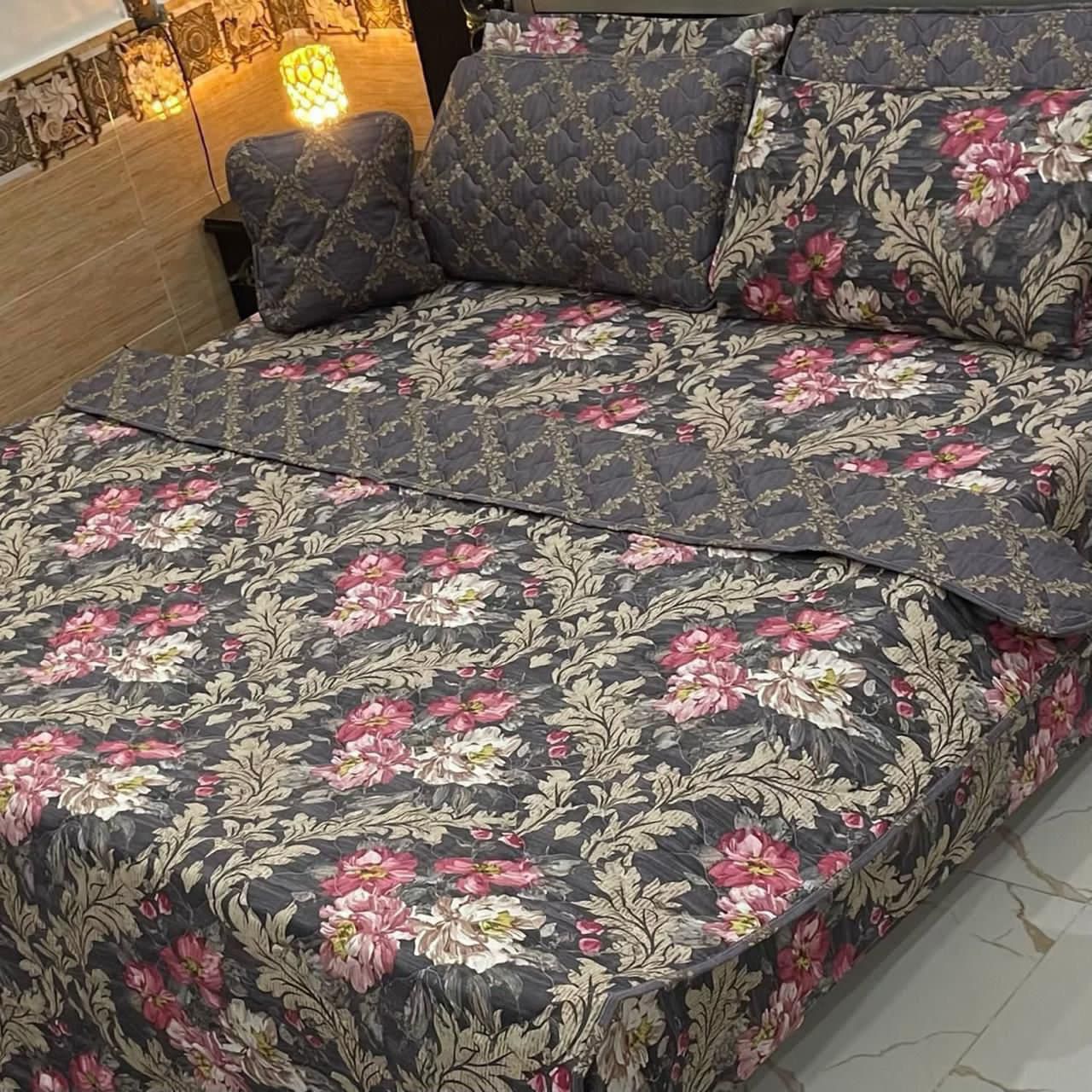 7PC Printed Comforter Set – Premium Cotton Mix