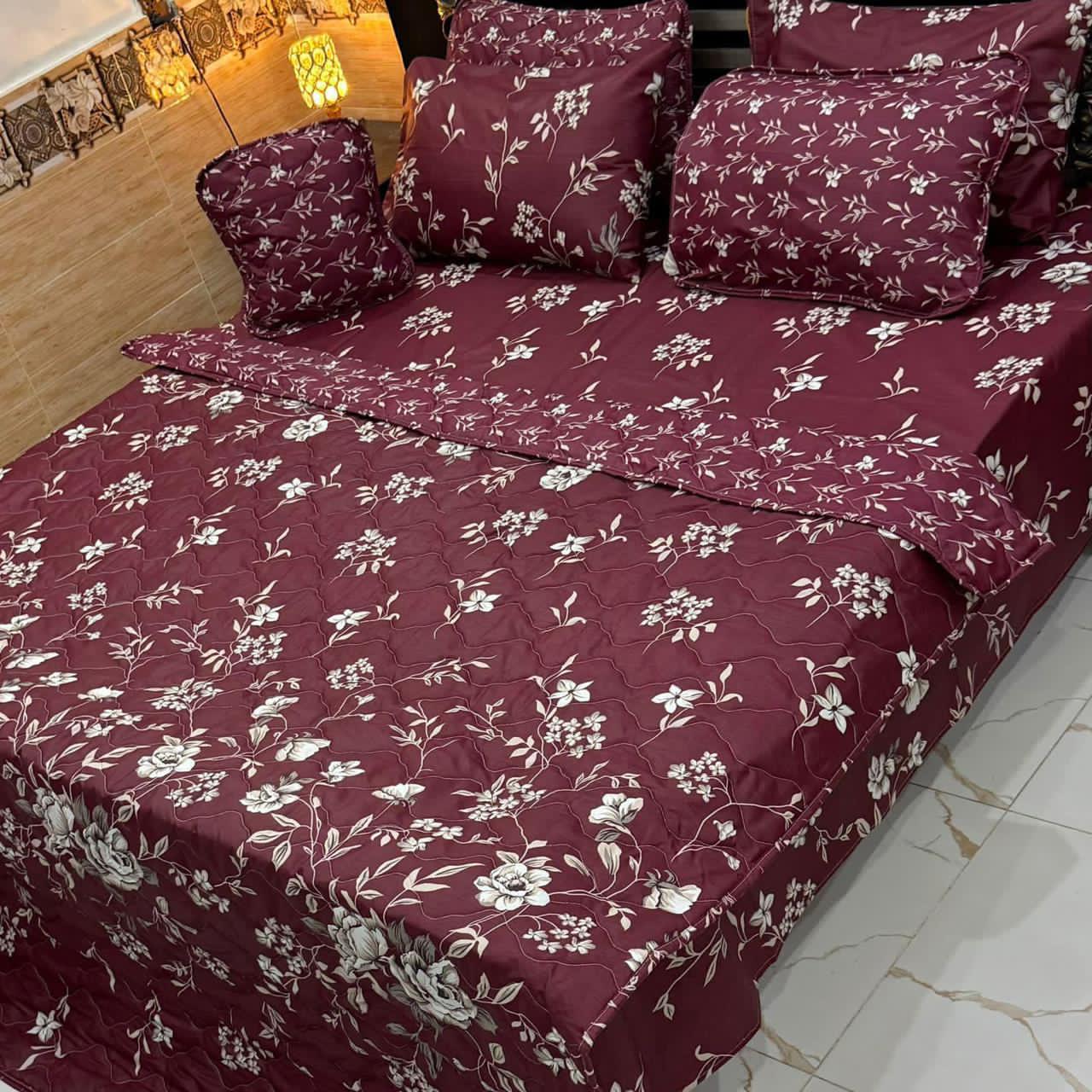7PC Printed Comforter Set – Premium Cotton Mix