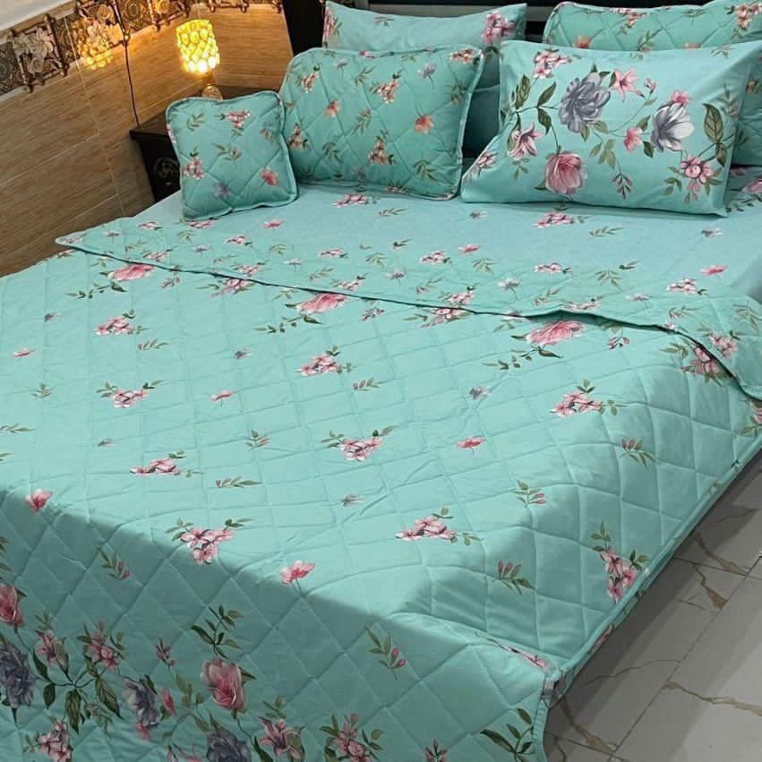 7PC Printed Comforter Set – Premium Cotton Mix