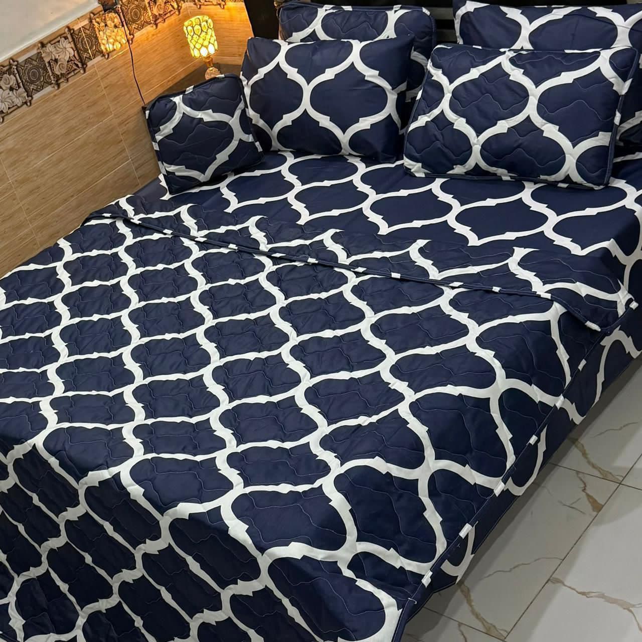 7PC Printed Comforter Set – Premium Cotton Mix