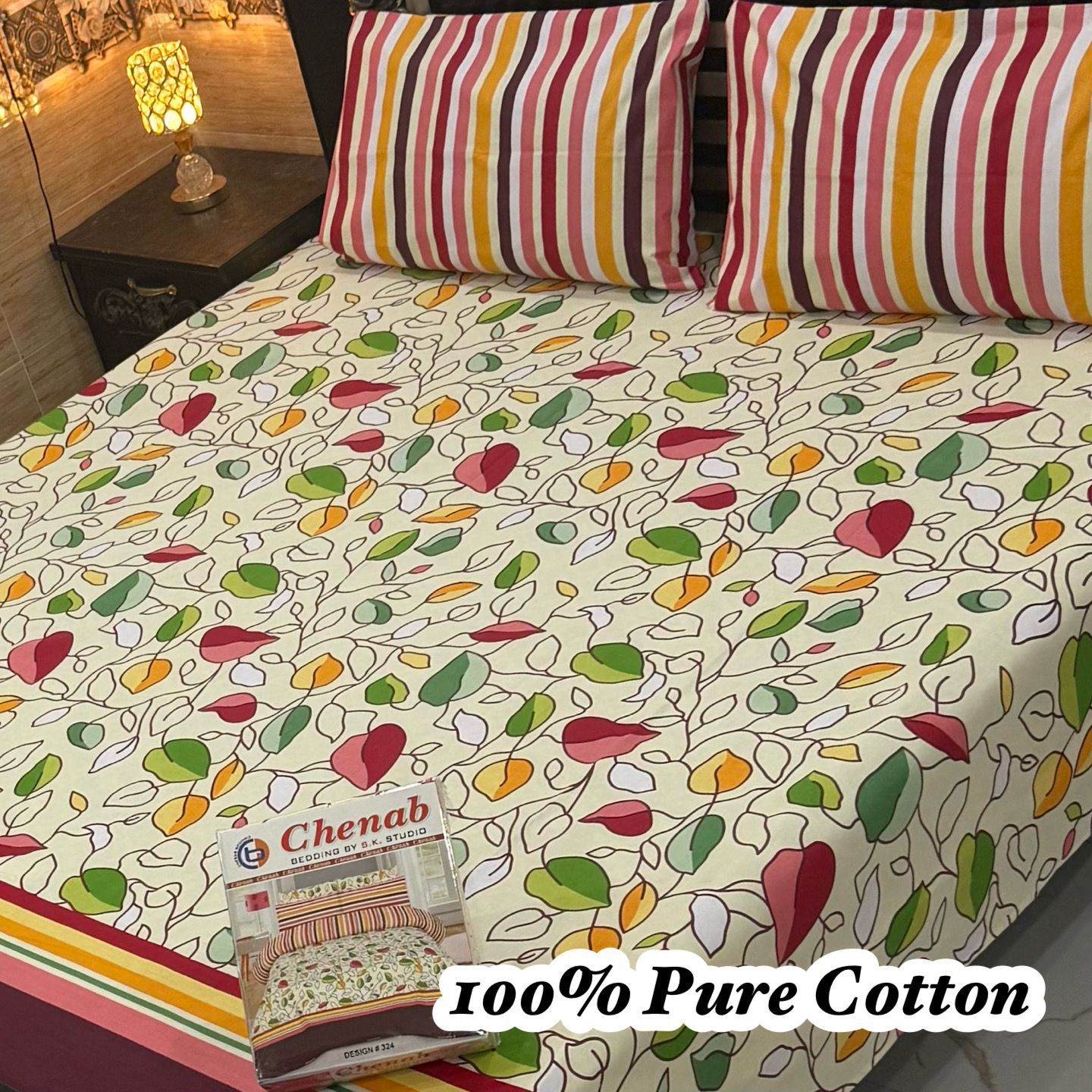 100% Pure Cotton Bedsheet Set
