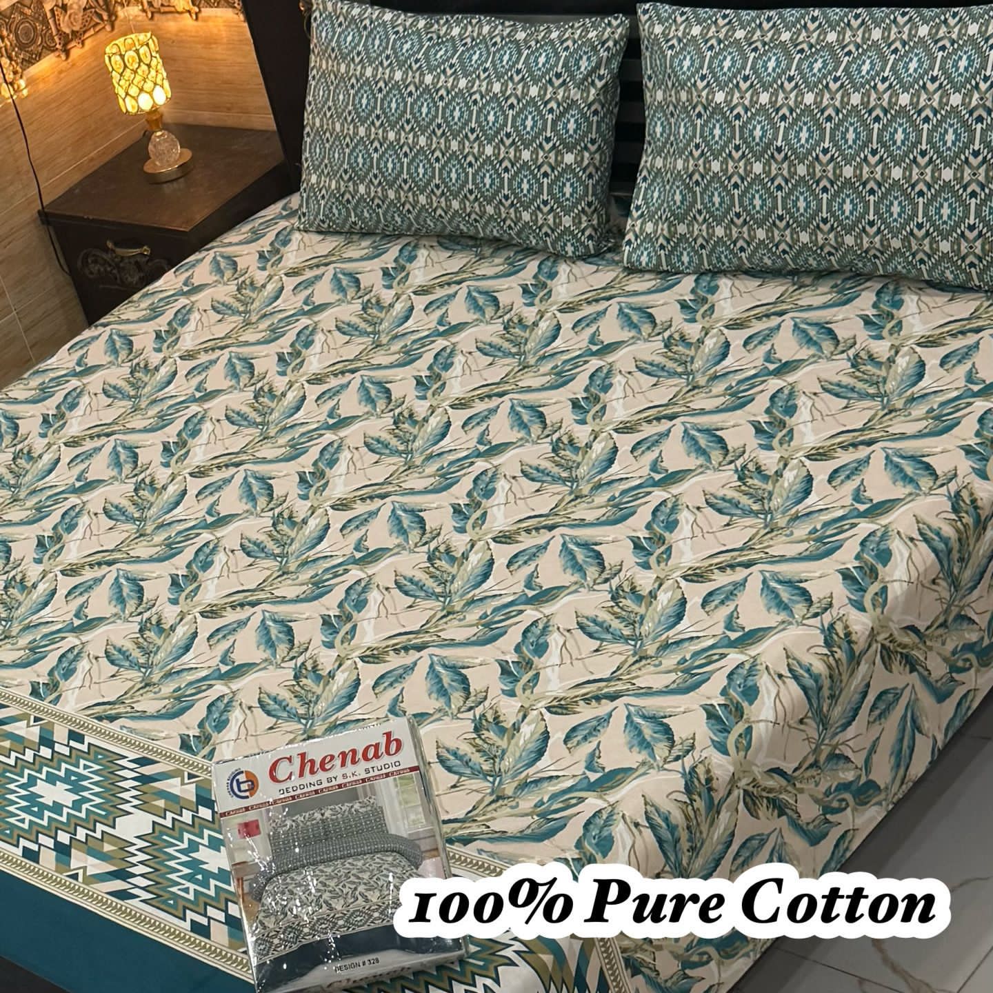 100% Pure Cotton Bedsheet Set